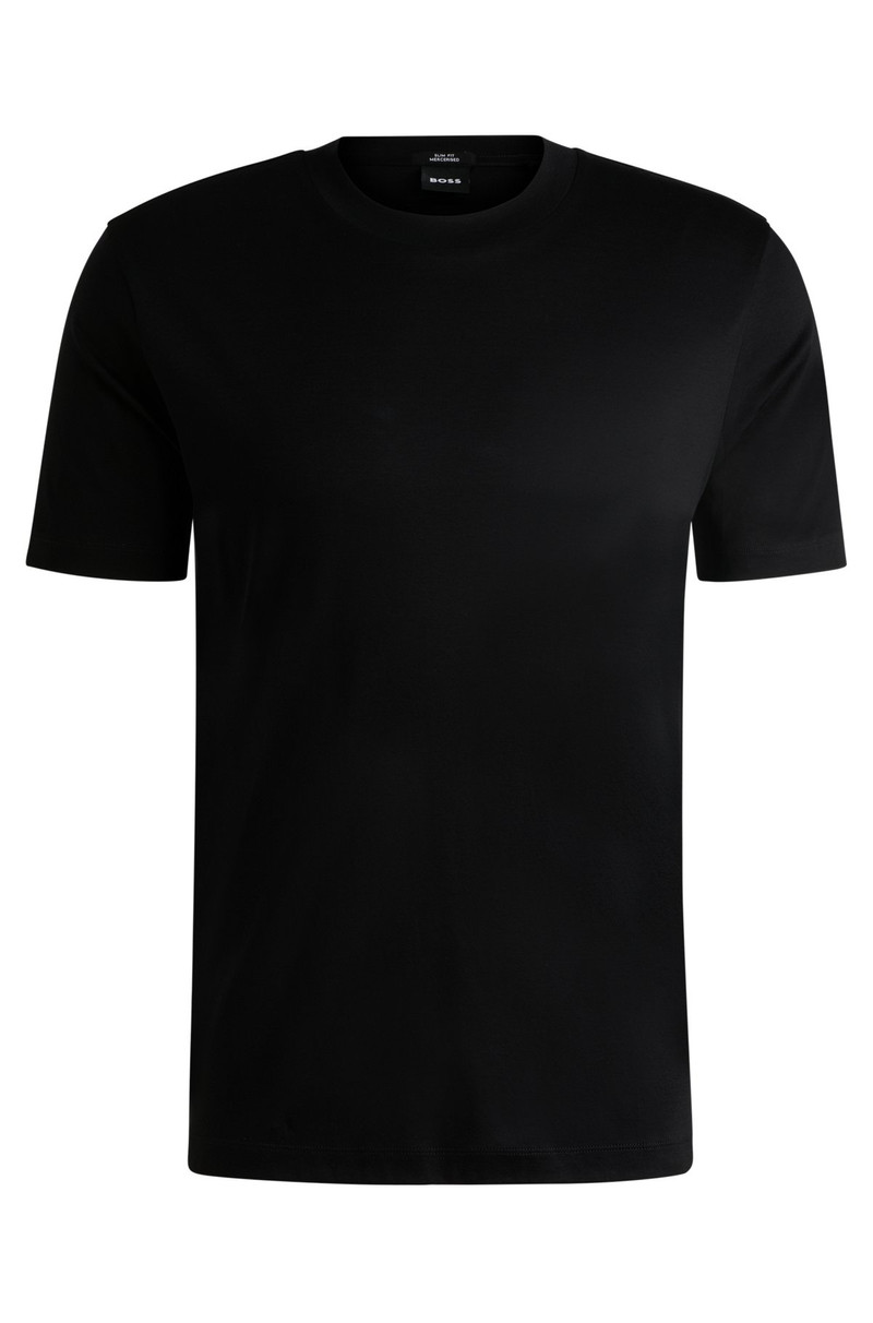 SLIM-FIT T-SHIRT IN MERCERIZED COTTON - 1