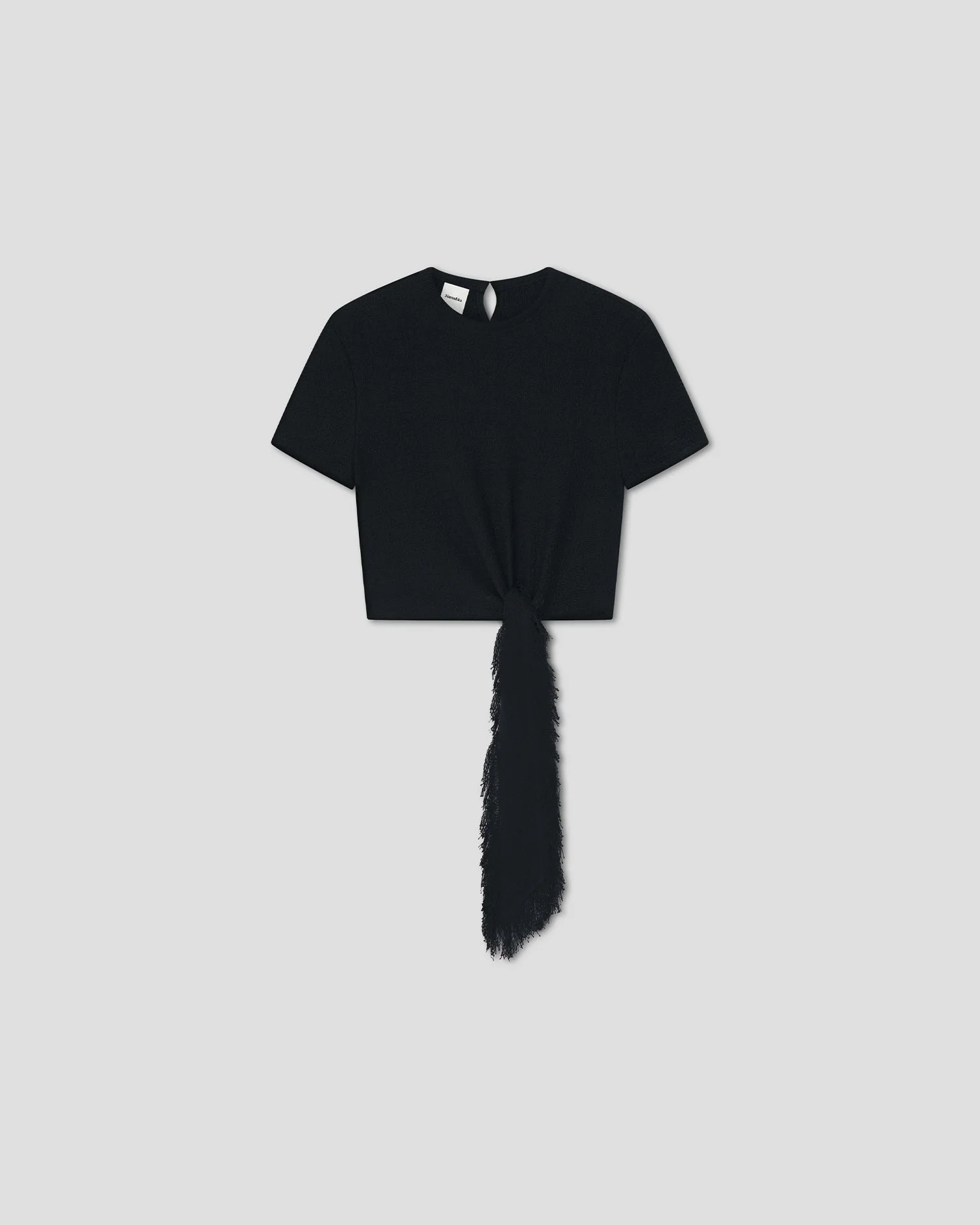 Cotton Linen Tweed Baby Tee - 1