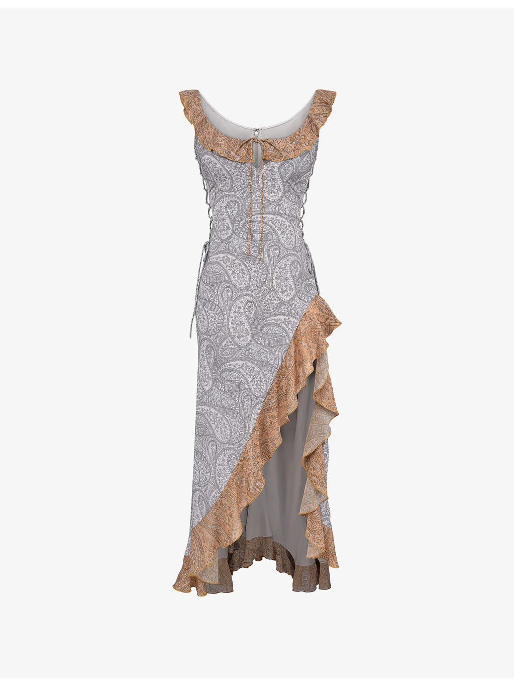 Aloura Georgette Ruffle Woven Maxi Dress - 1