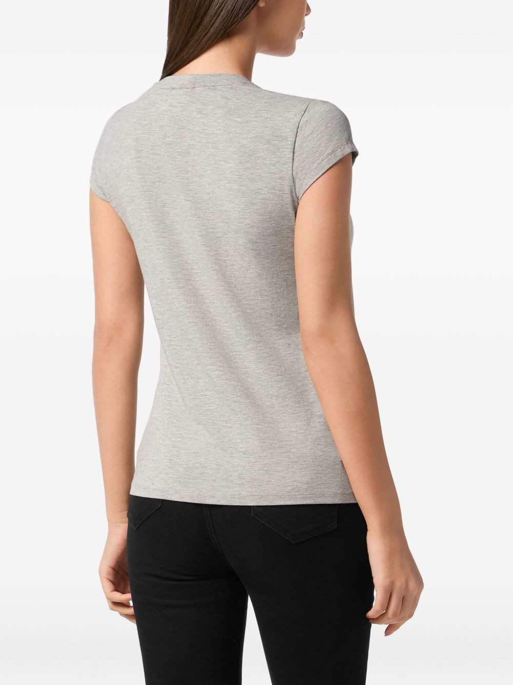 logo-embroidered T-shirt - 3