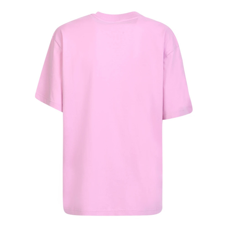 SUNNEI PURPLE COTTON T-SHIRT WITH EMBROIDERED LOGO outlook