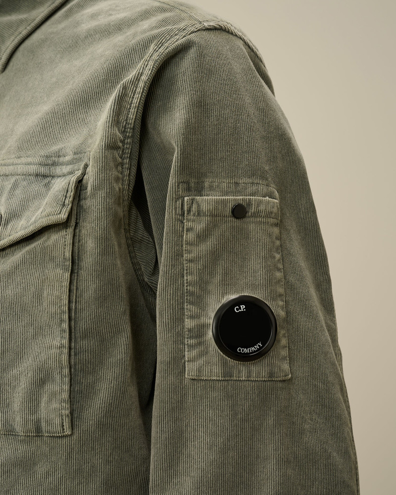 Corduroy Lens Buttoned Shirt 4