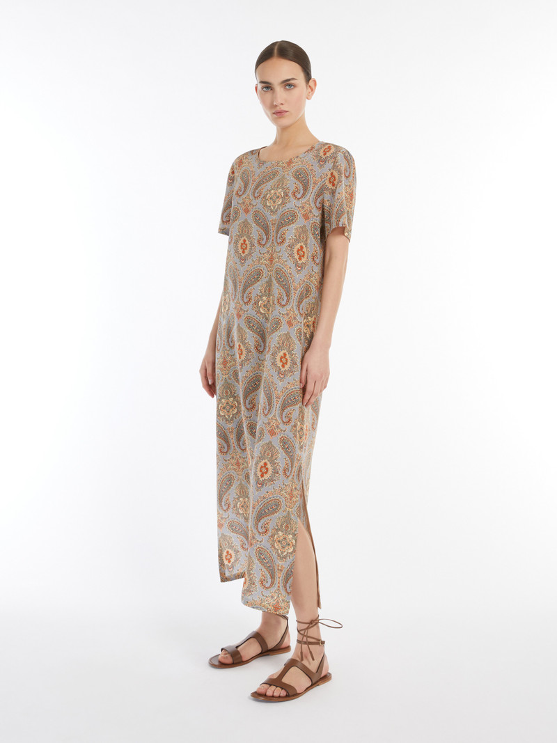 WEEKEND Max Mara GIUDY Long printed silk dress outlook