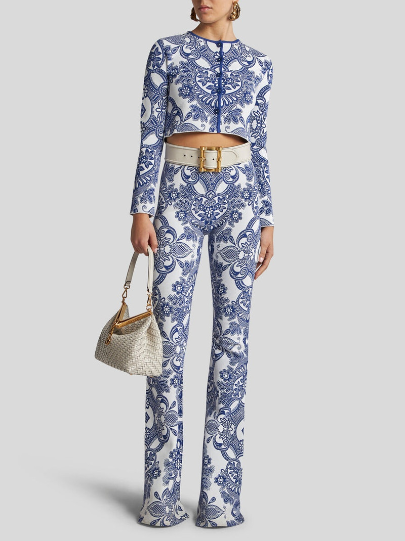 Etro TWO-TONE CROPPED CARDIGAN outlook