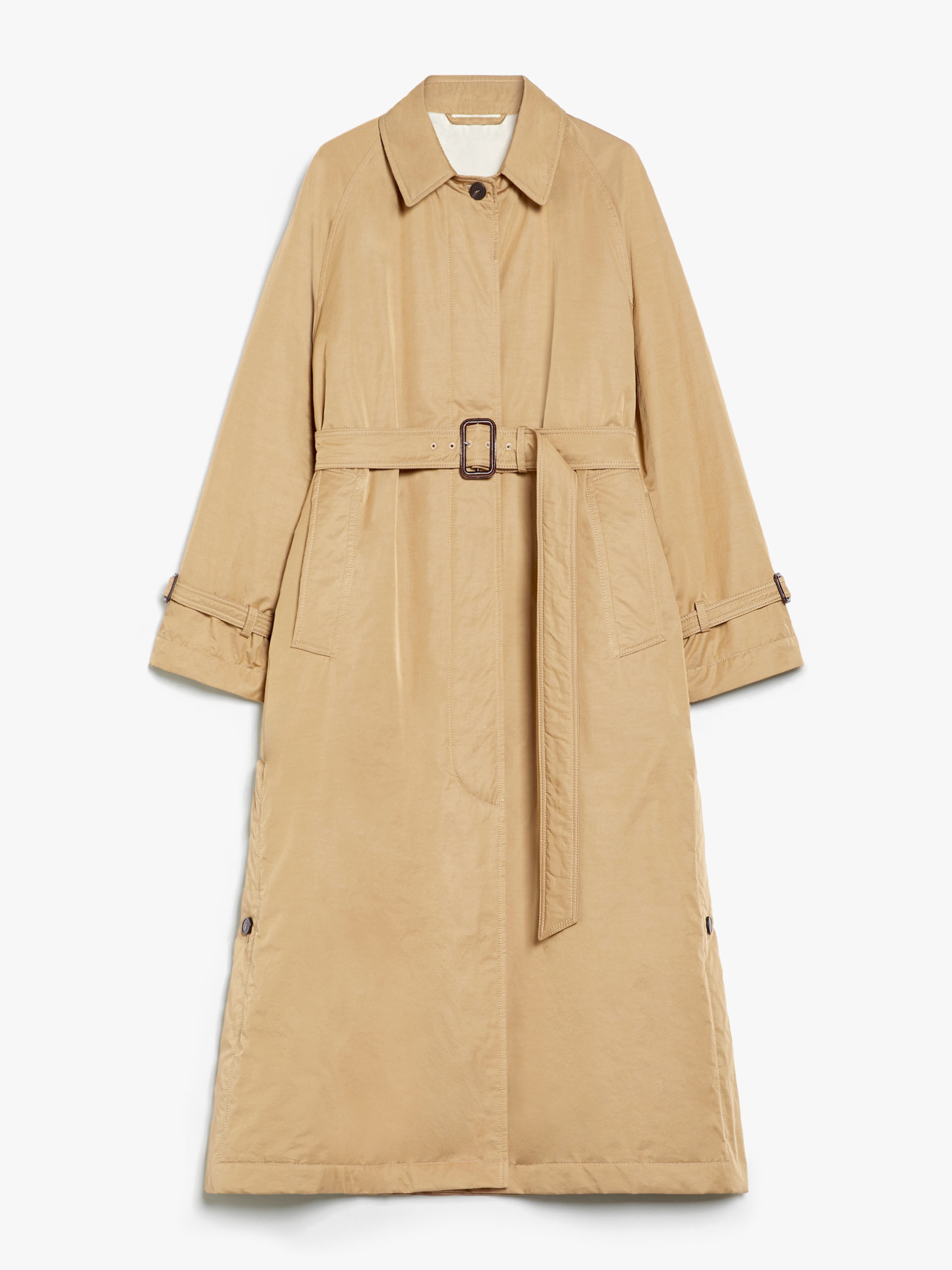 TRAFOI Reversible water-repellent cotton trench coat - 1