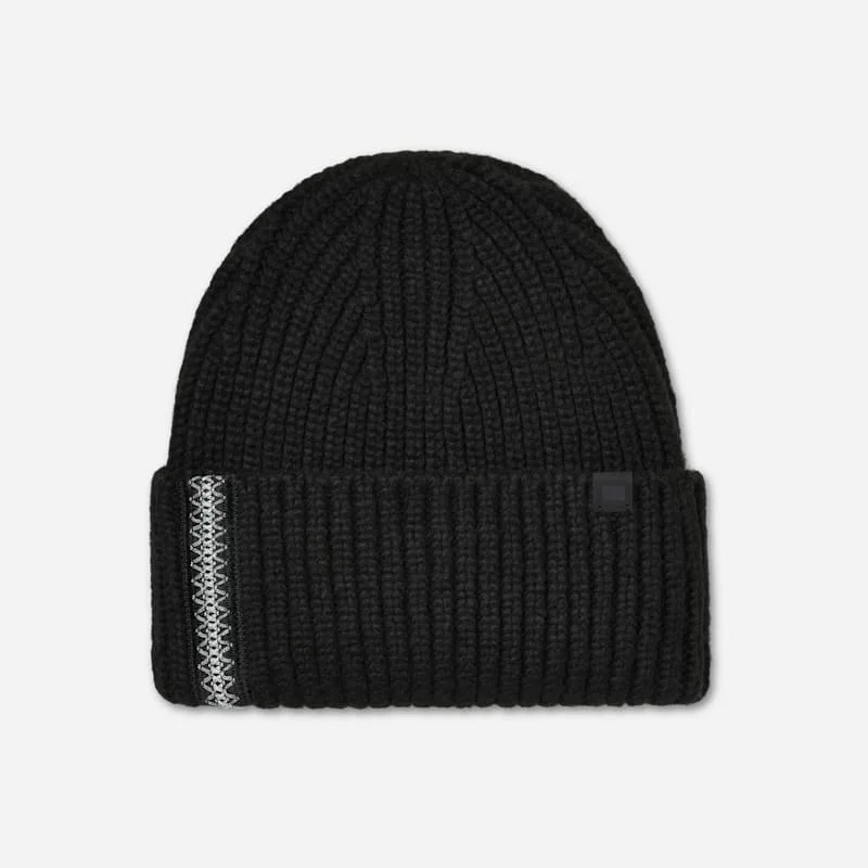 ® Women's Chunky Rib ®braid Beanie in Black - 1