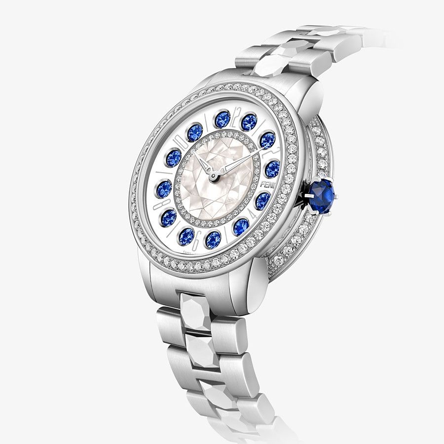 33 MM - Watch with diamonds and rotating precious stones - 3