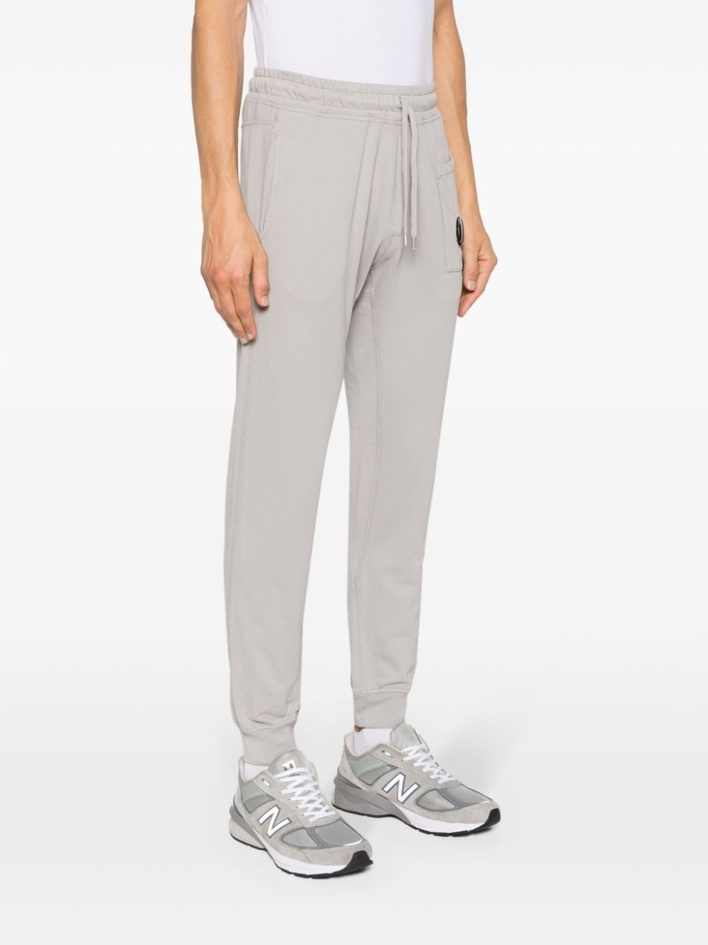 Lens-detail cotton track pants - 3