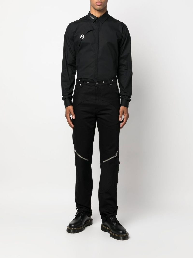 HELIOT EMIL™ buckle-detail button-up shirt outlook