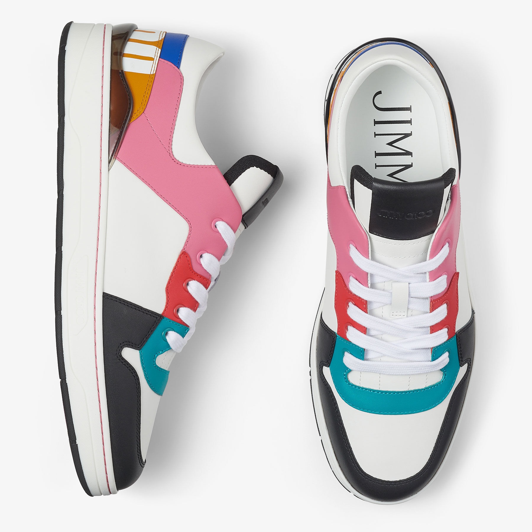 Florent/M
Multi Leather Trainers with Choo Lettering - 4