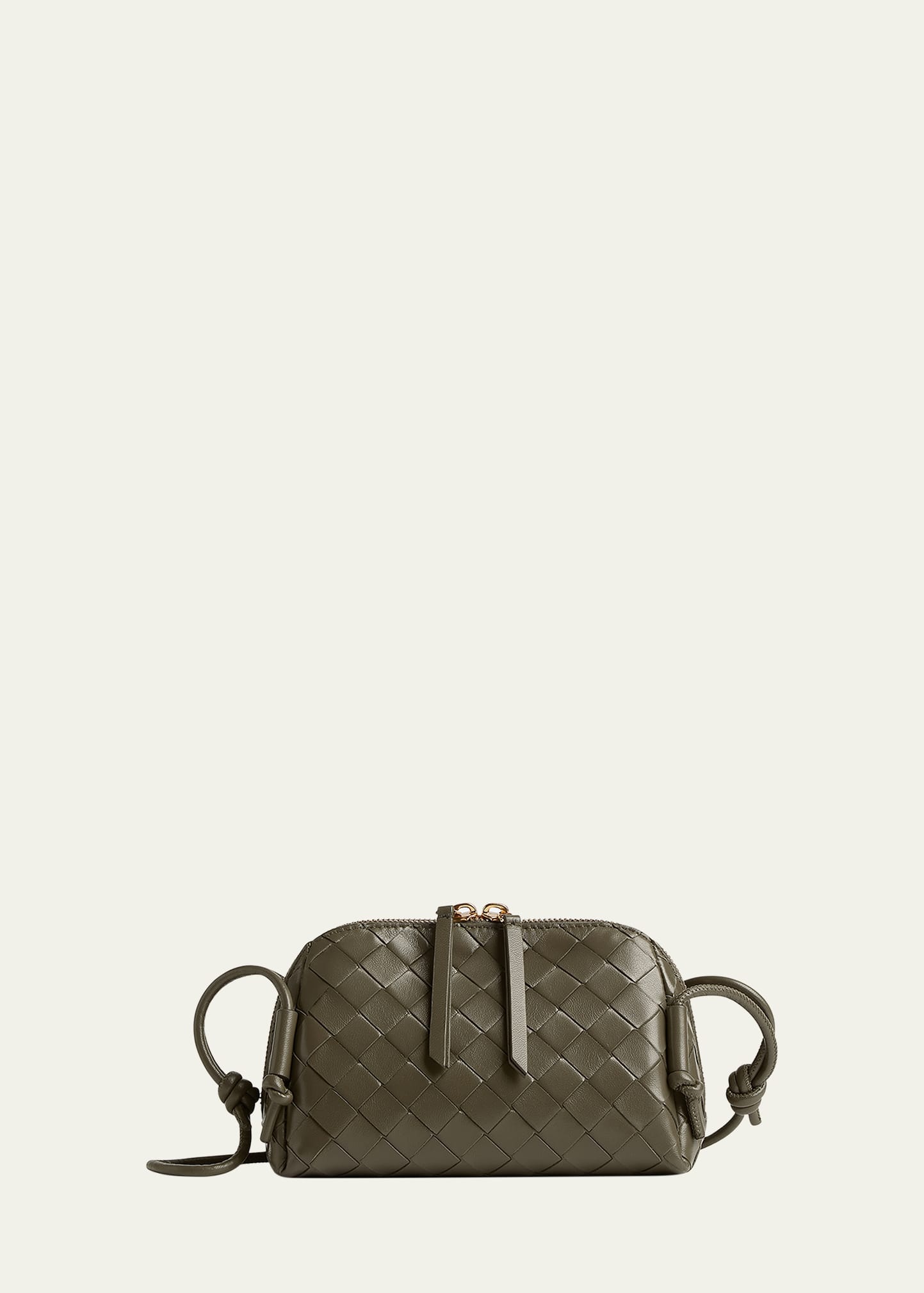Zip Leather Pouch Shoulder Bag - 1