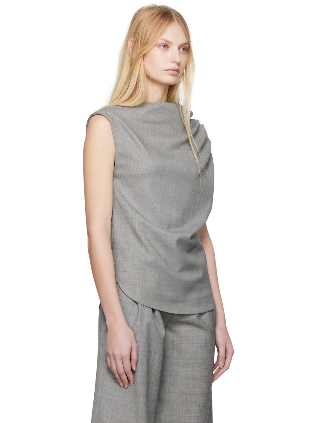 Gray Lyra Blouse - 2