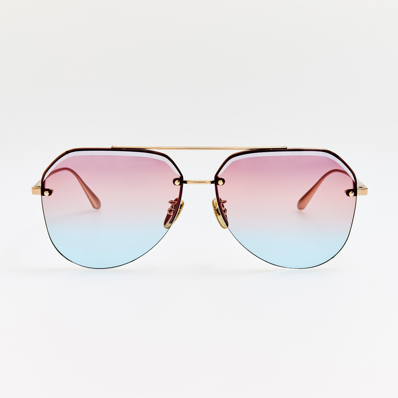 Quynh Sunglasses in 22K Gold and Dusk 1
