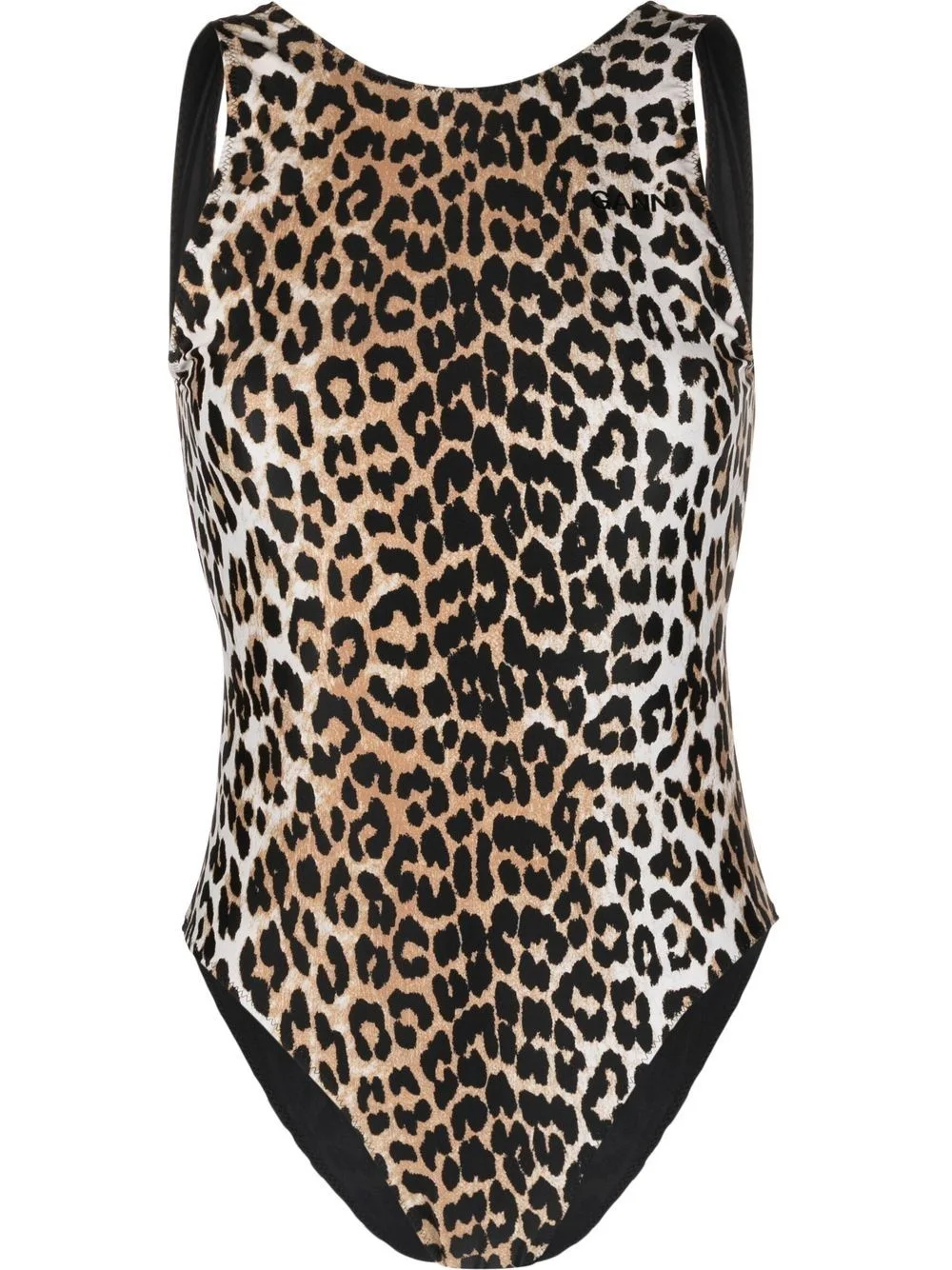leopard-print one-piece - 1