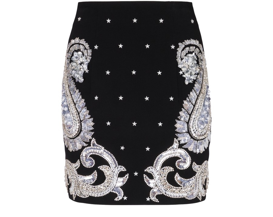 Paisley and Stars Embroidered Skirt - 1