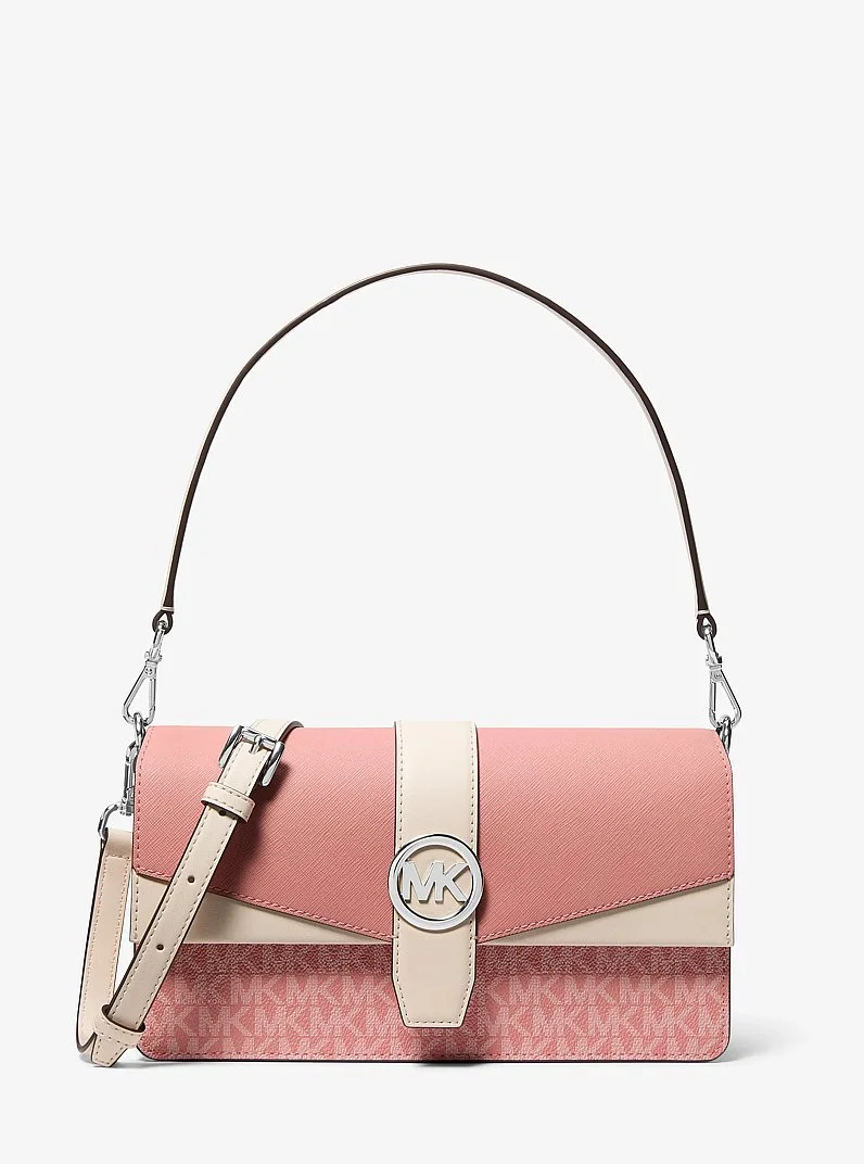 Greenwich Medium Signature Logo Convertible Shoulder Bag - 1