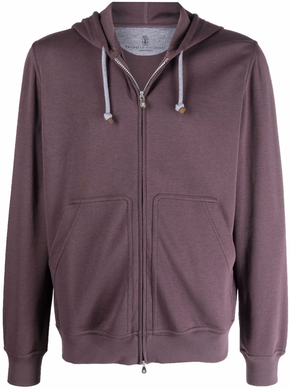 long-sleeve zip-up hoodie - 1