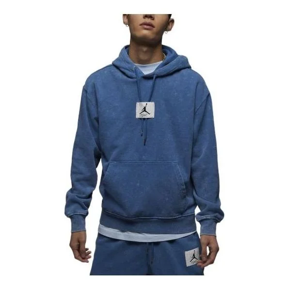 Air Jordan Flight Fleece pullover hooded top 'Blue' DR3088-485 - 1