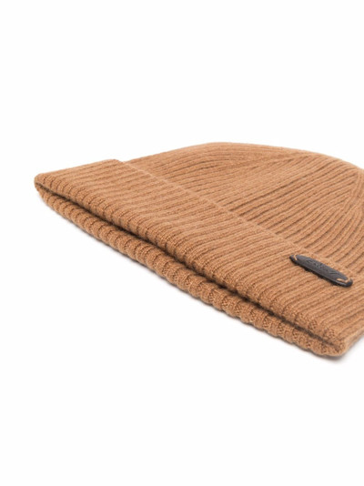 Brioni ribbed-knit cashmere beanie outlook