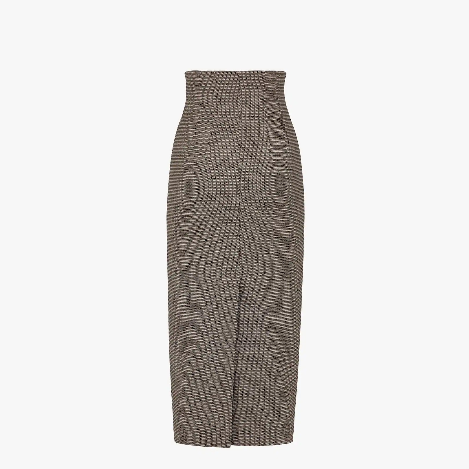 Gray wool skirt - 2