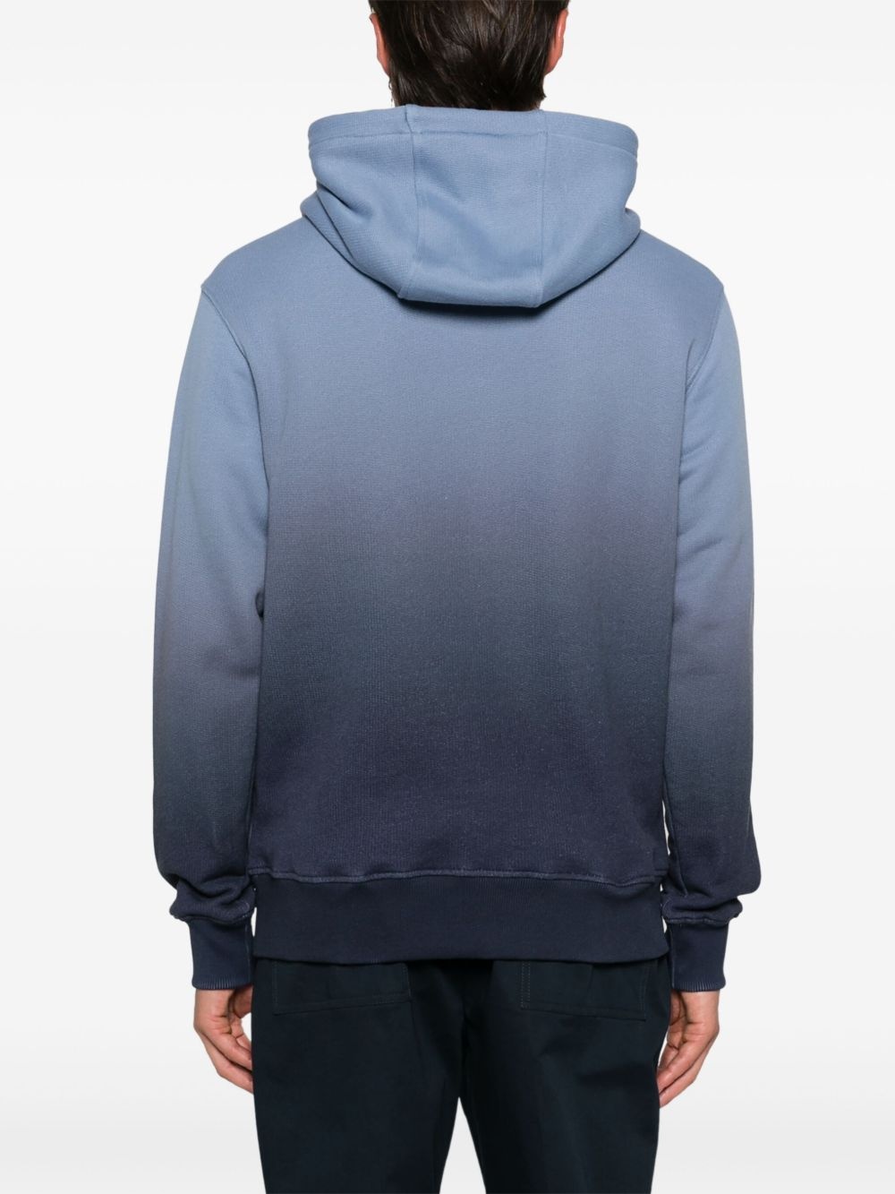 gradient dye cotton-terry hoodie - 4