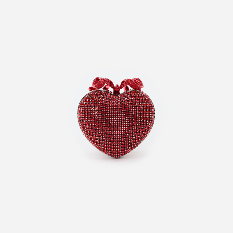 Red Crystal Heart Clutch 3