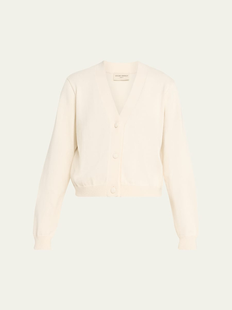Serena Cotton Cashmere Knit Cardigan 1