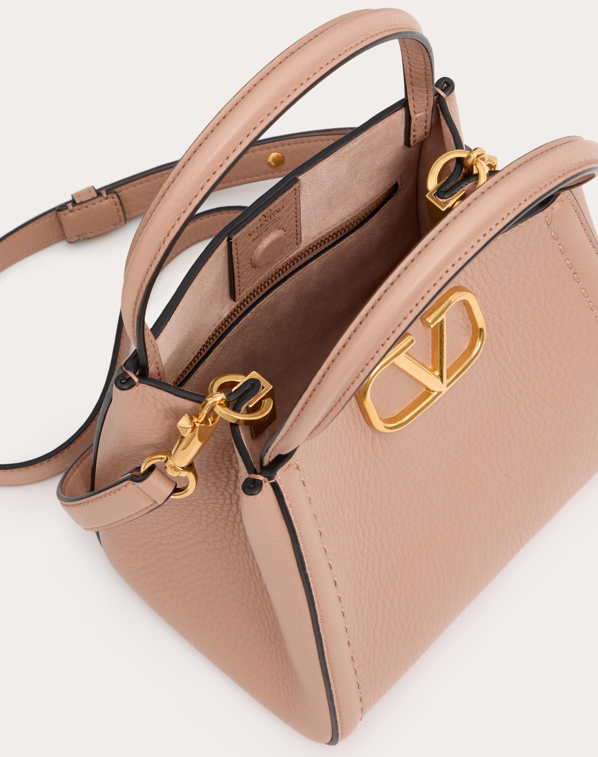VALENTINO GARAVANI ALLTIME SMALL HANDBAG IN GRAINY CALFSKIN - 6
