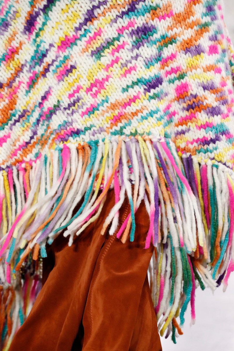 Lauren Knit Wrap in Space Dye Welfat Cashmere 4