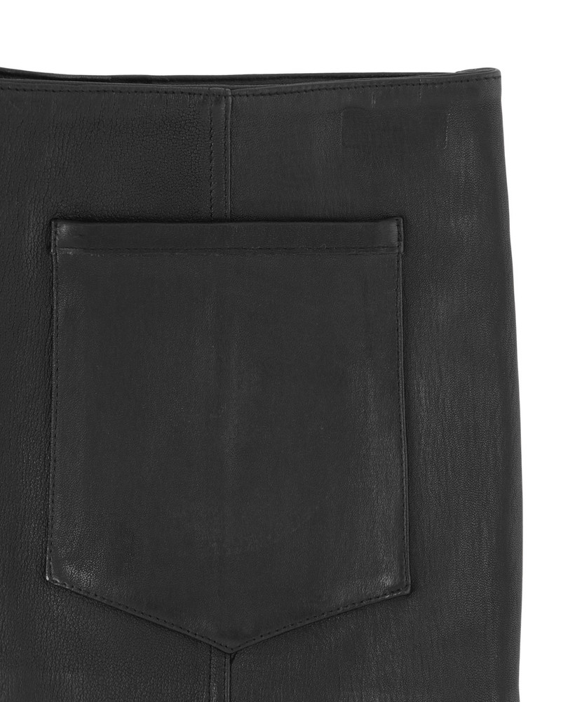 LEATHER BUCKLE MINI SKIRT 7