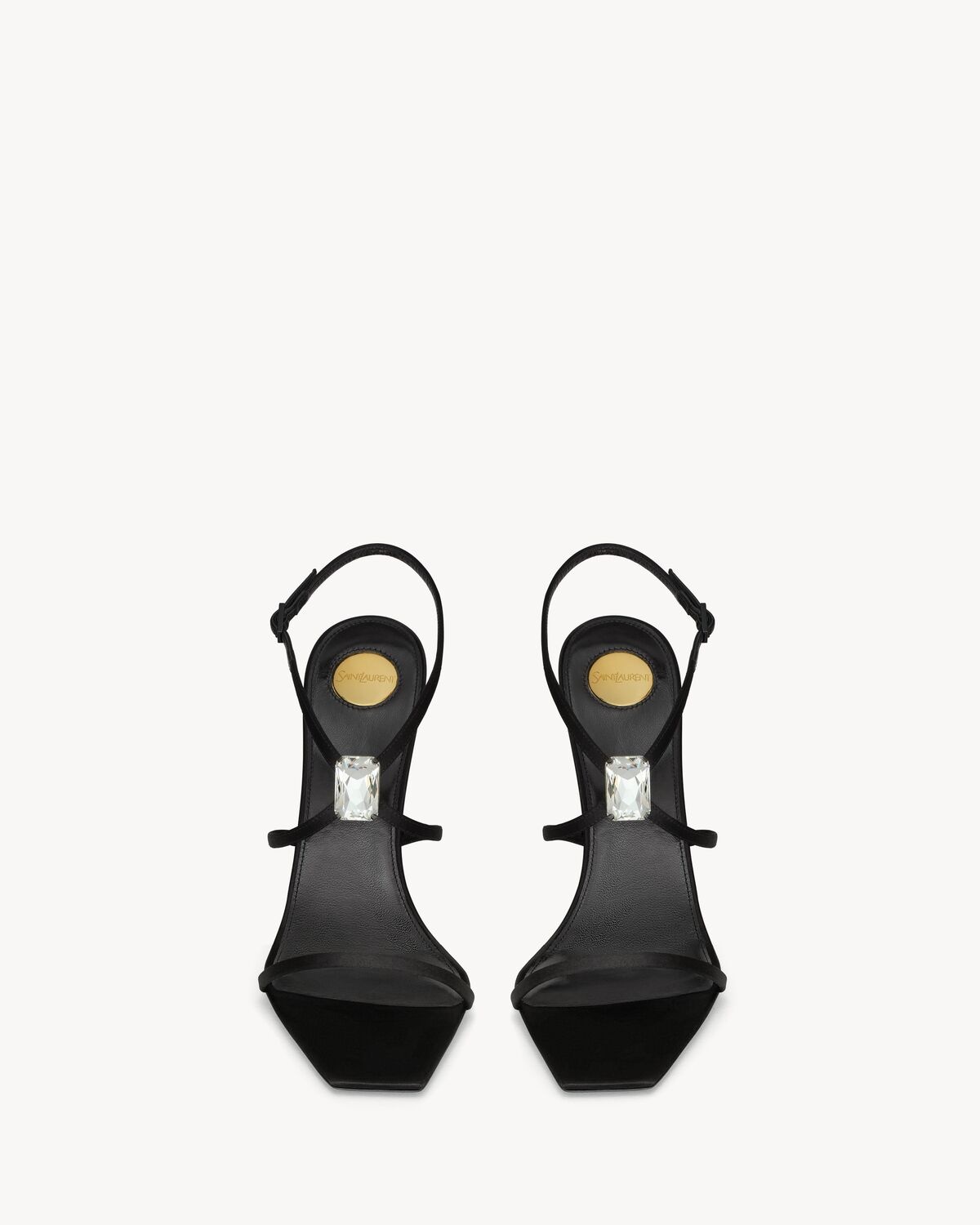 HARLOW SANDALS IN SATIN CREPE AND CRYSTALS - 2