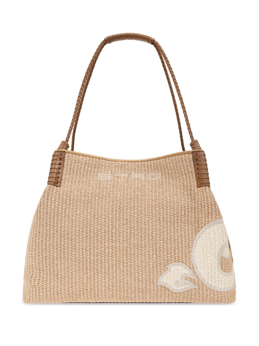 logo embroidered tote bag - 3