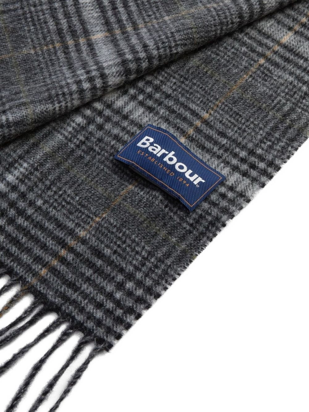 check-fringe scarf - 3
