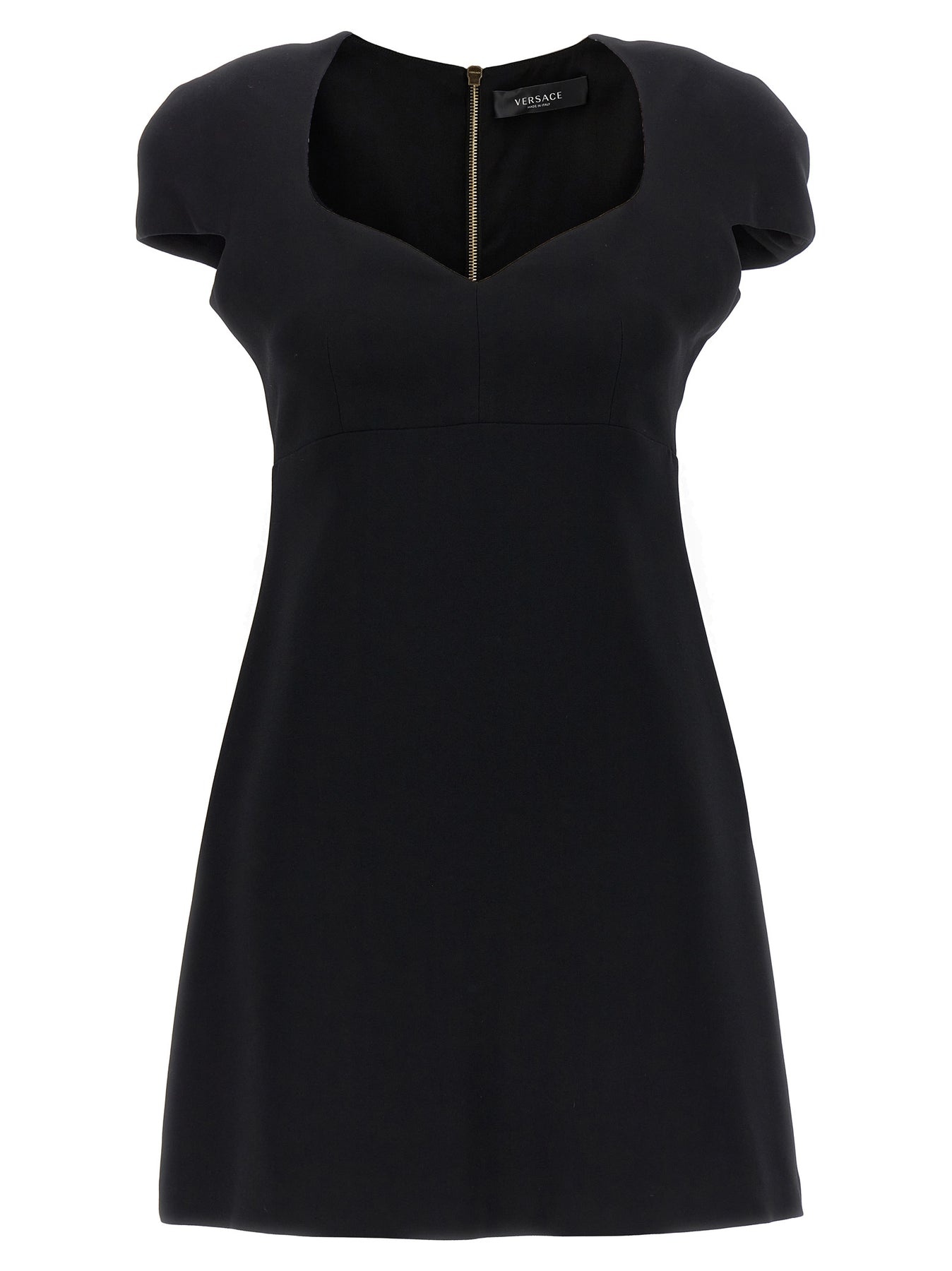 Heart-Shaped Neckline Dress Dresses Black - 1