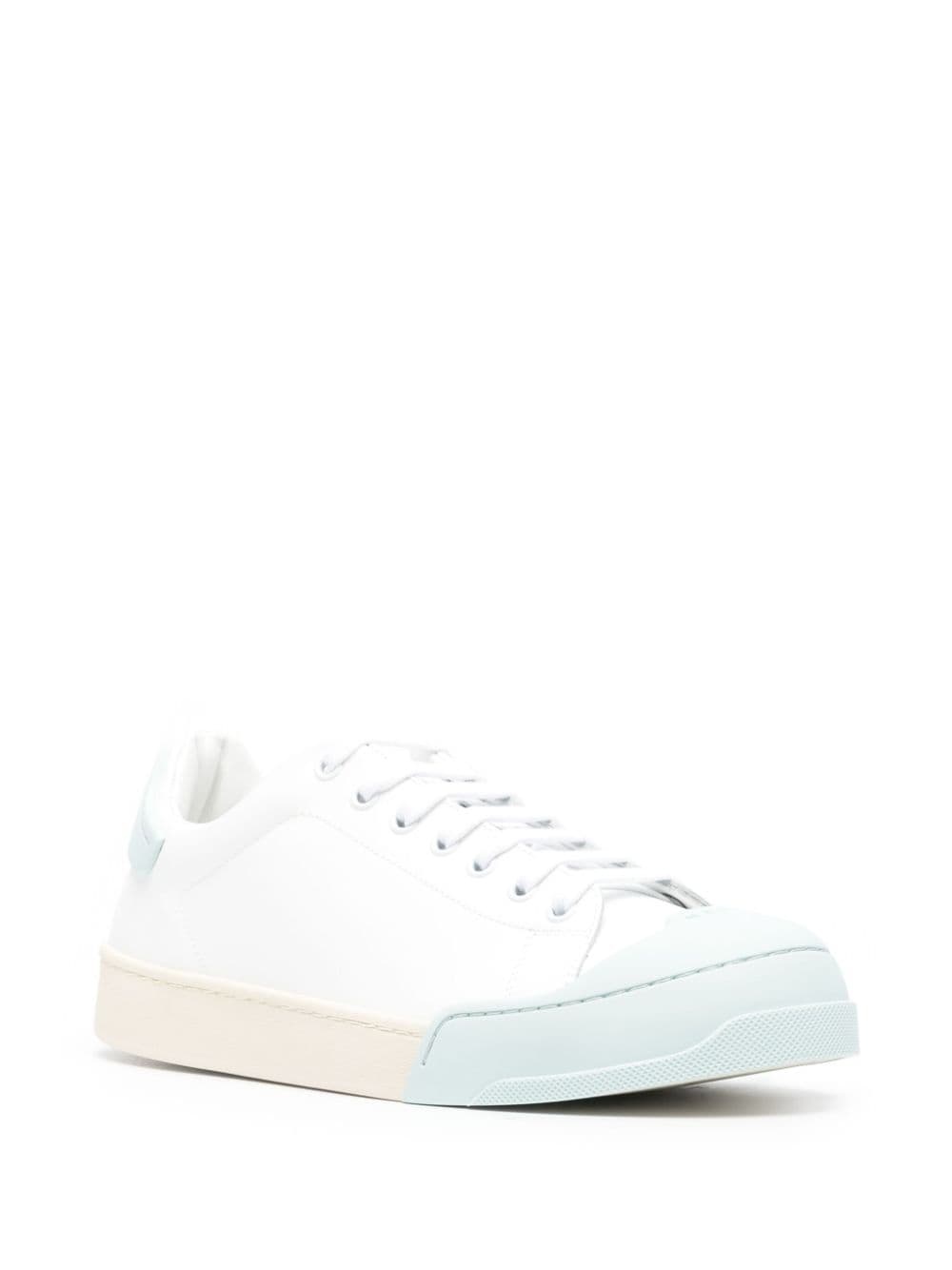 logo-debossed leather sneakers - 2