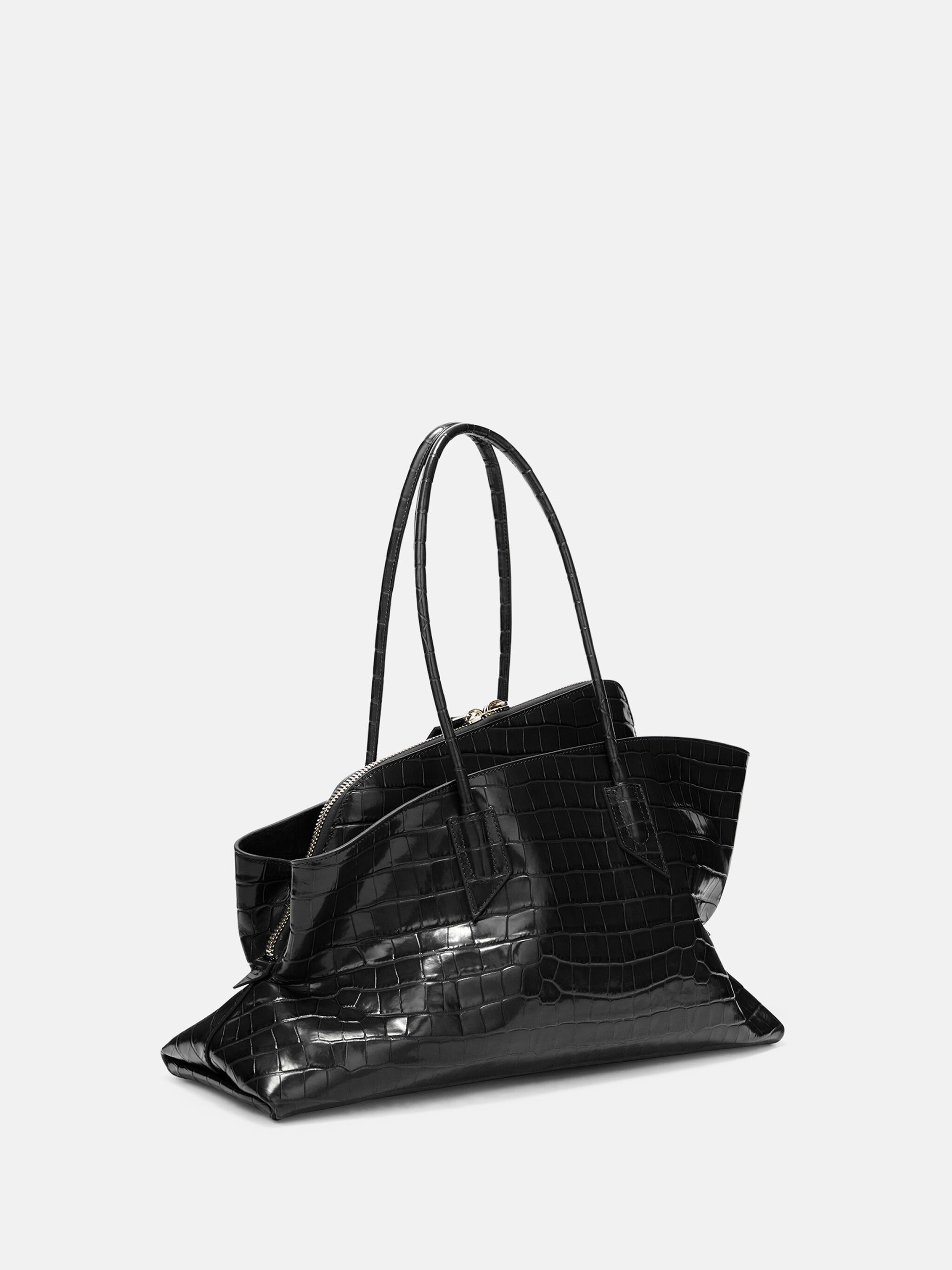 ''LA PASSEGGIATA MEDIUM'' BLACK TOP HANDLE - 3
