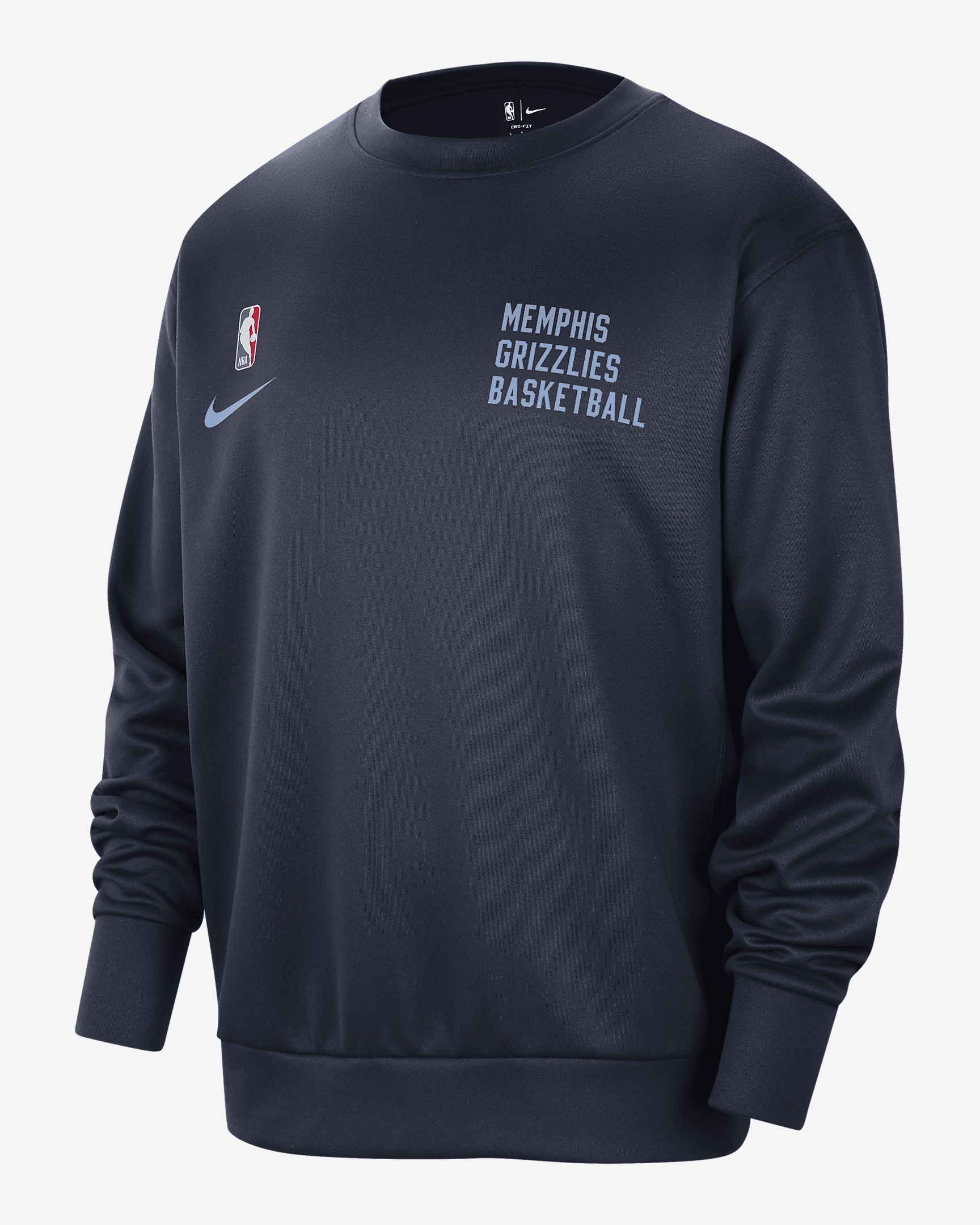 Memphis Grizzlies Spotlight Nike Men's Dri-FIT NBA Crew-Neck Sweatshirt - 1