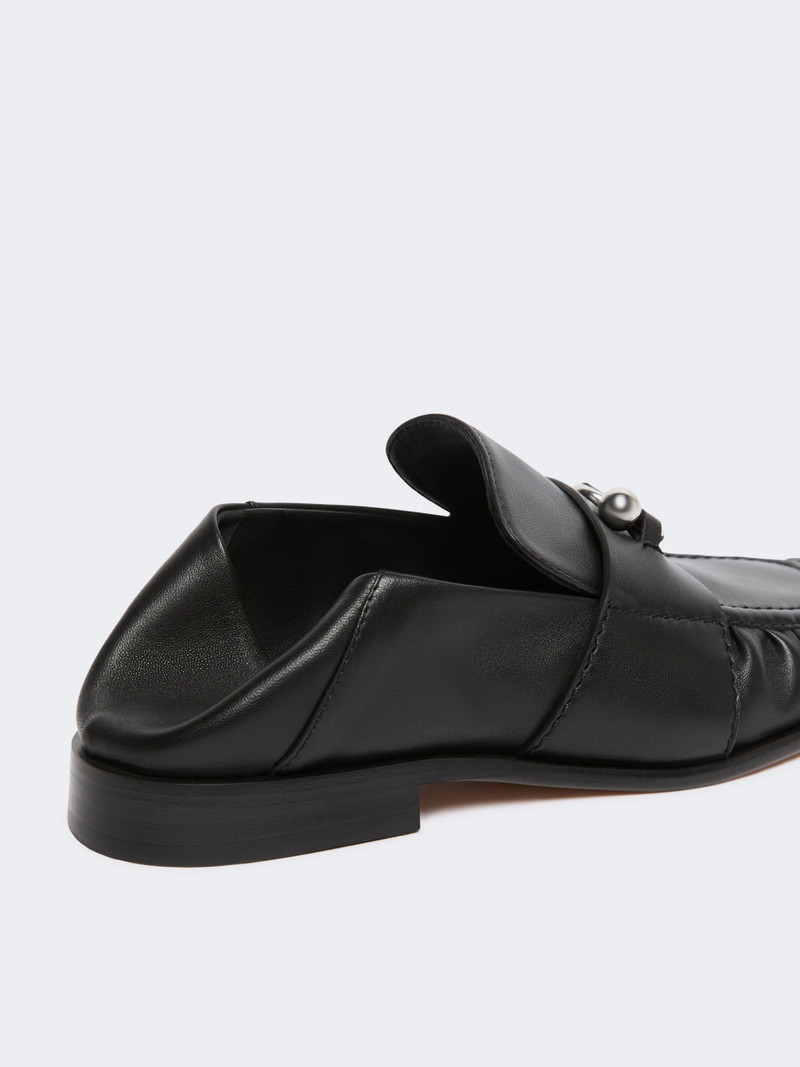 ONDINA Nappa leather moccasins - BLACK 4
