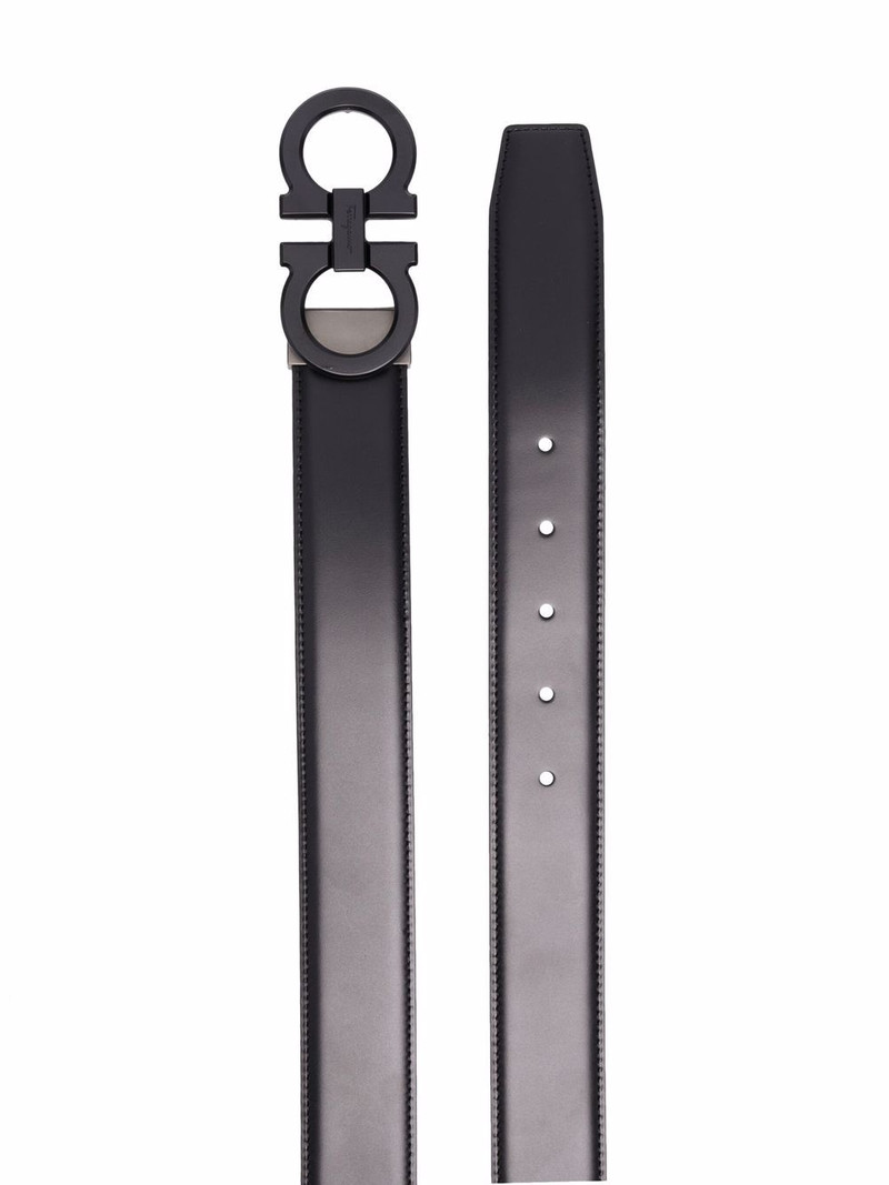FERRAGAMO logo-buckle leather belt outlook