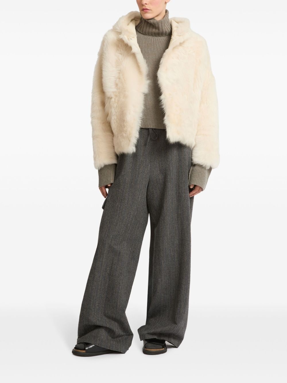 shearling jacket - 2