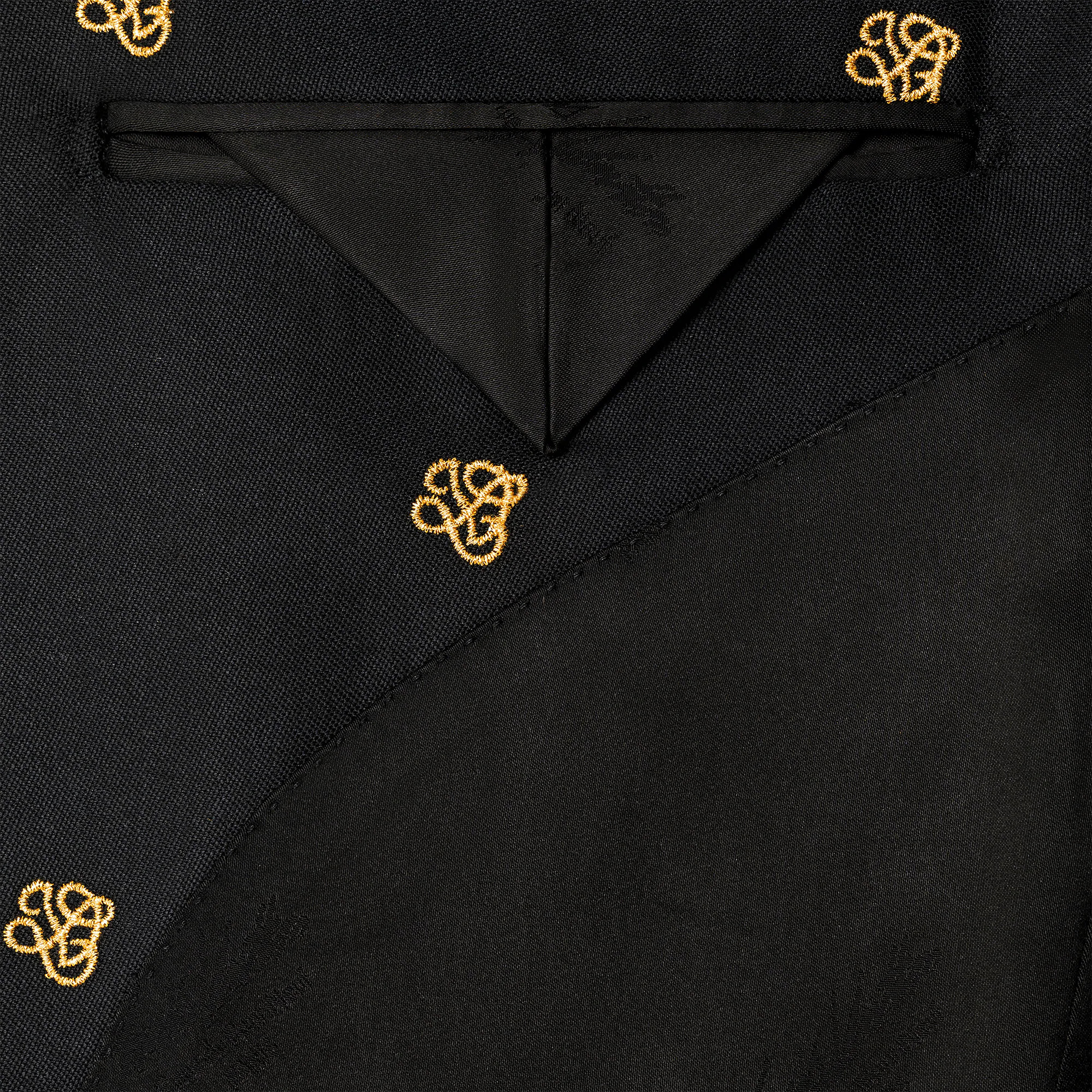 Embroidered Single-Breasted Wool Blend Evening Jacket - 5