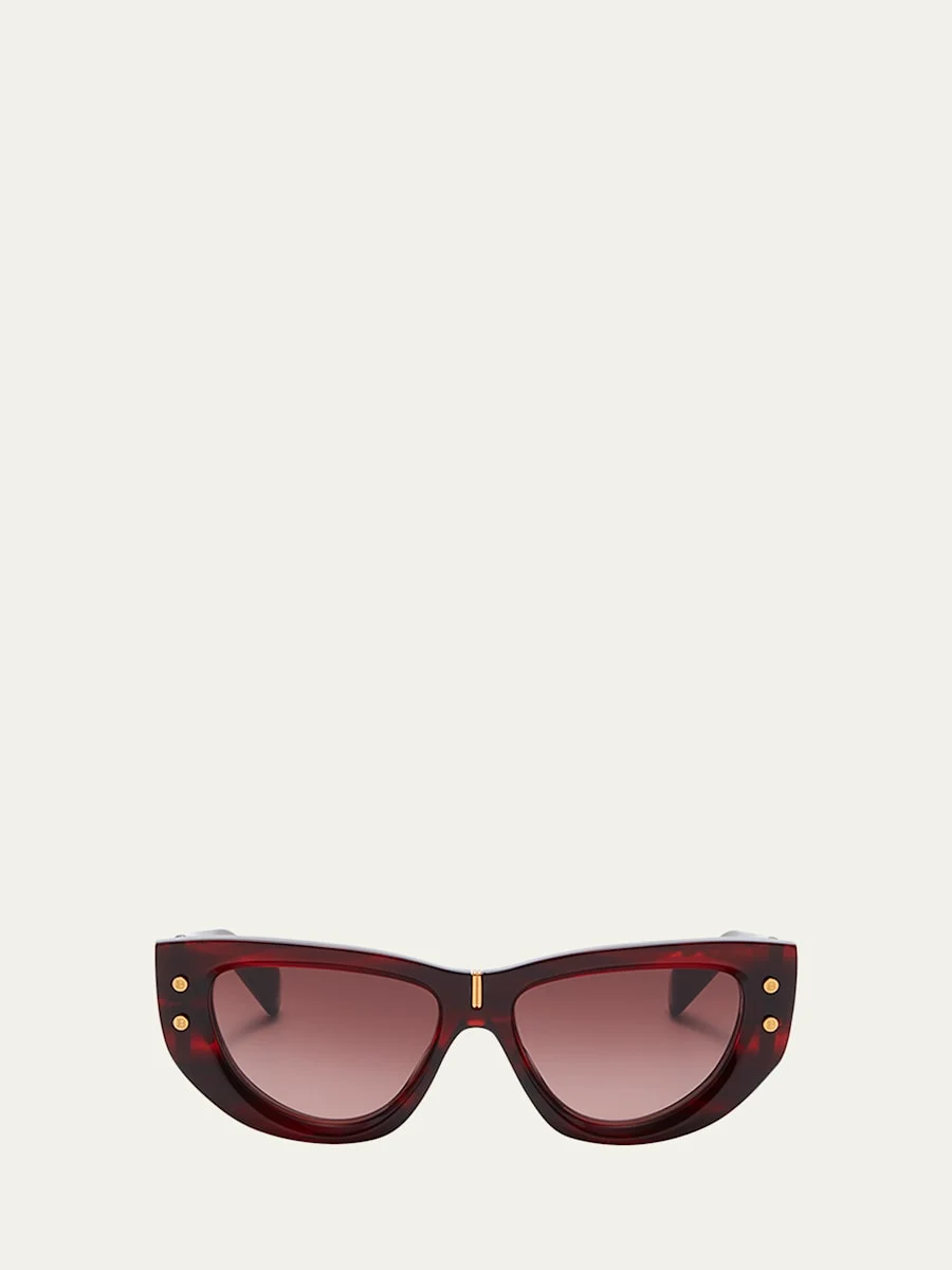 B-Muse Acetate & Titanium Cat-Eye Sunglasses - 1