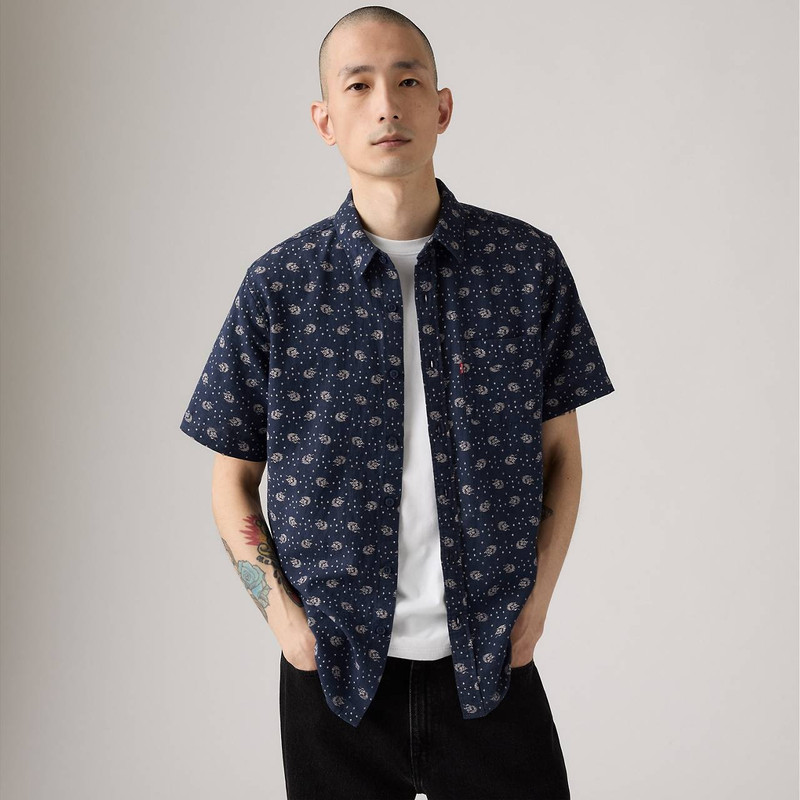 Levi's SHORT SLEEVE SUNSET COTTON LINEN ONE POCKET SHIRT outlook
