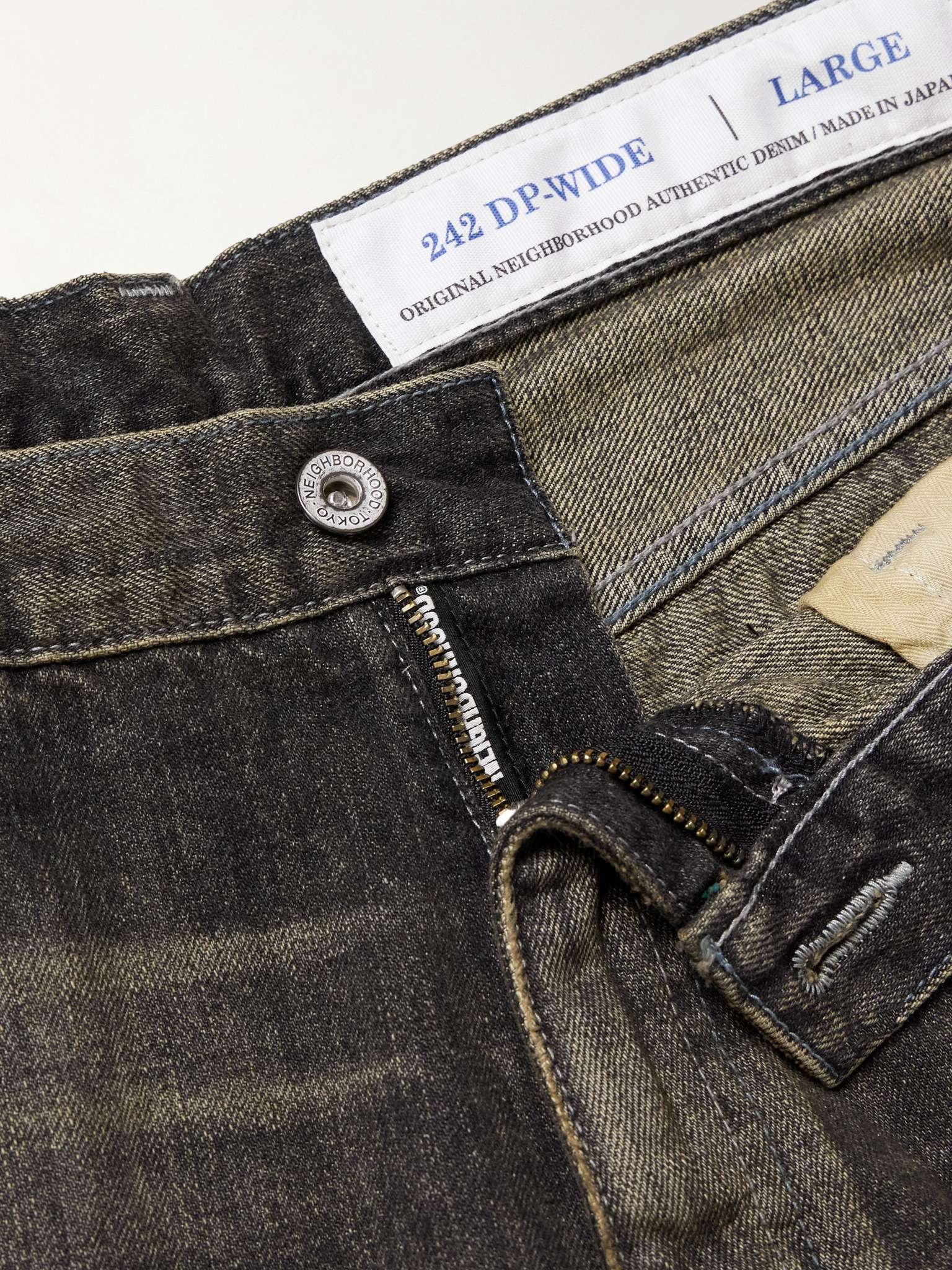 Wide-Leg Distressed Jeans - 3