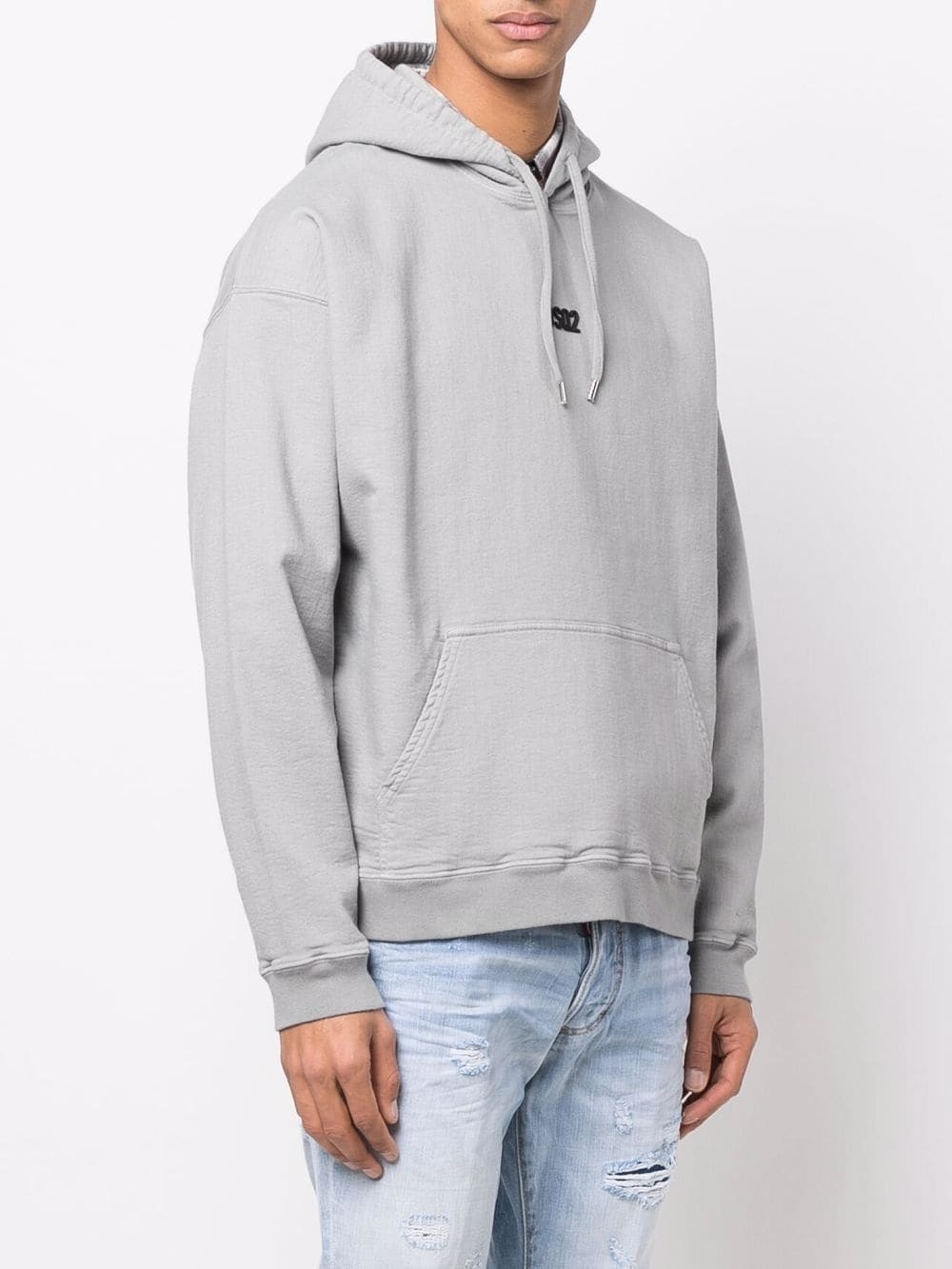 logo-print pullover hoodie - 3