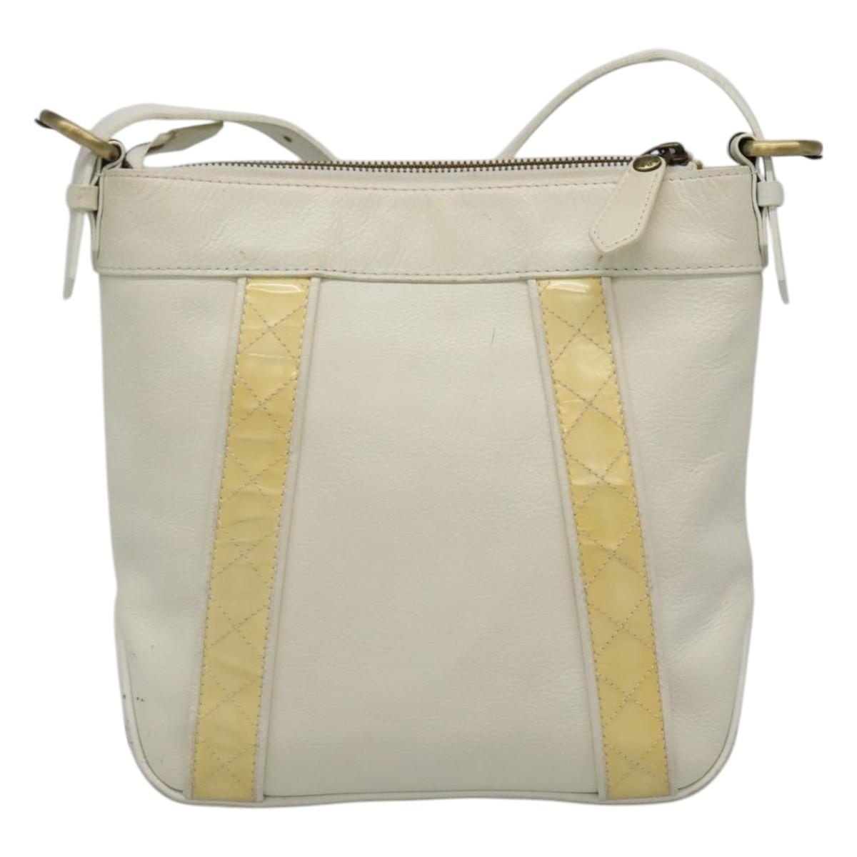 Burberry Shoulder Bag Leather White - 3