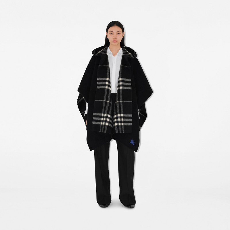 Burberry Reversible Check Cashmere Cape outlook