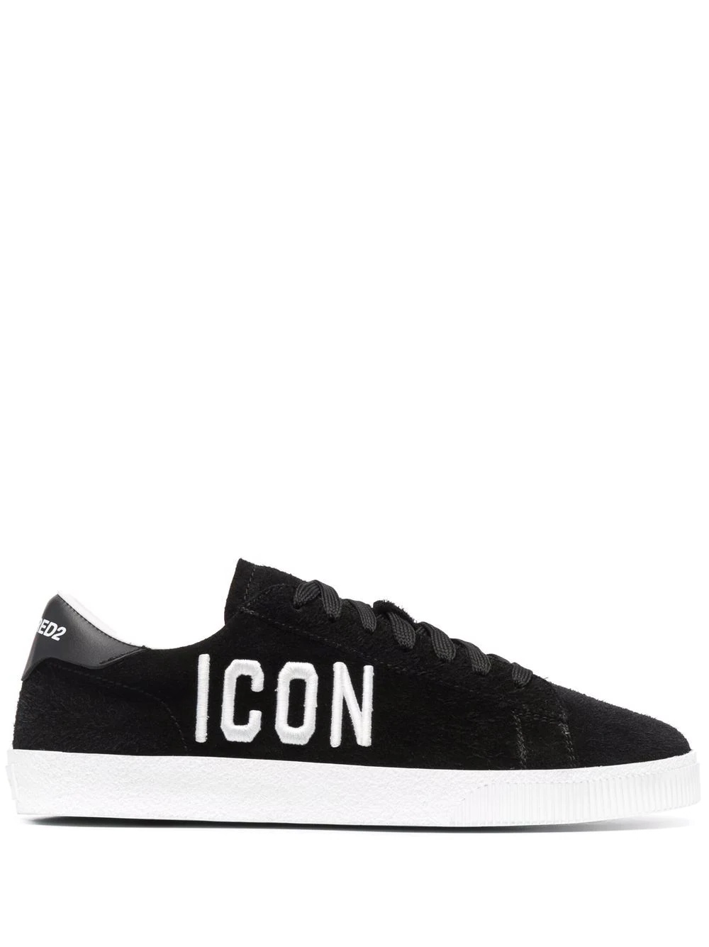 Icon embroidered low-top sneakers - 1