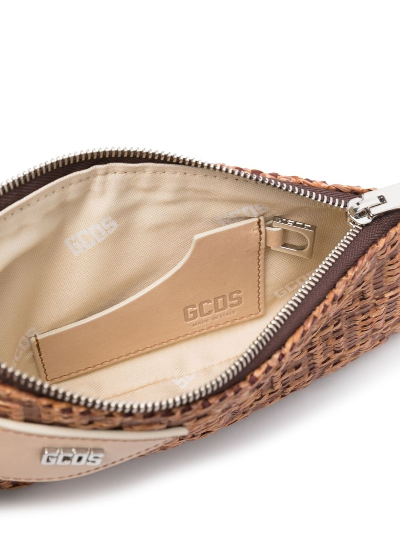 Comma Notte raffia shoulder bag 5