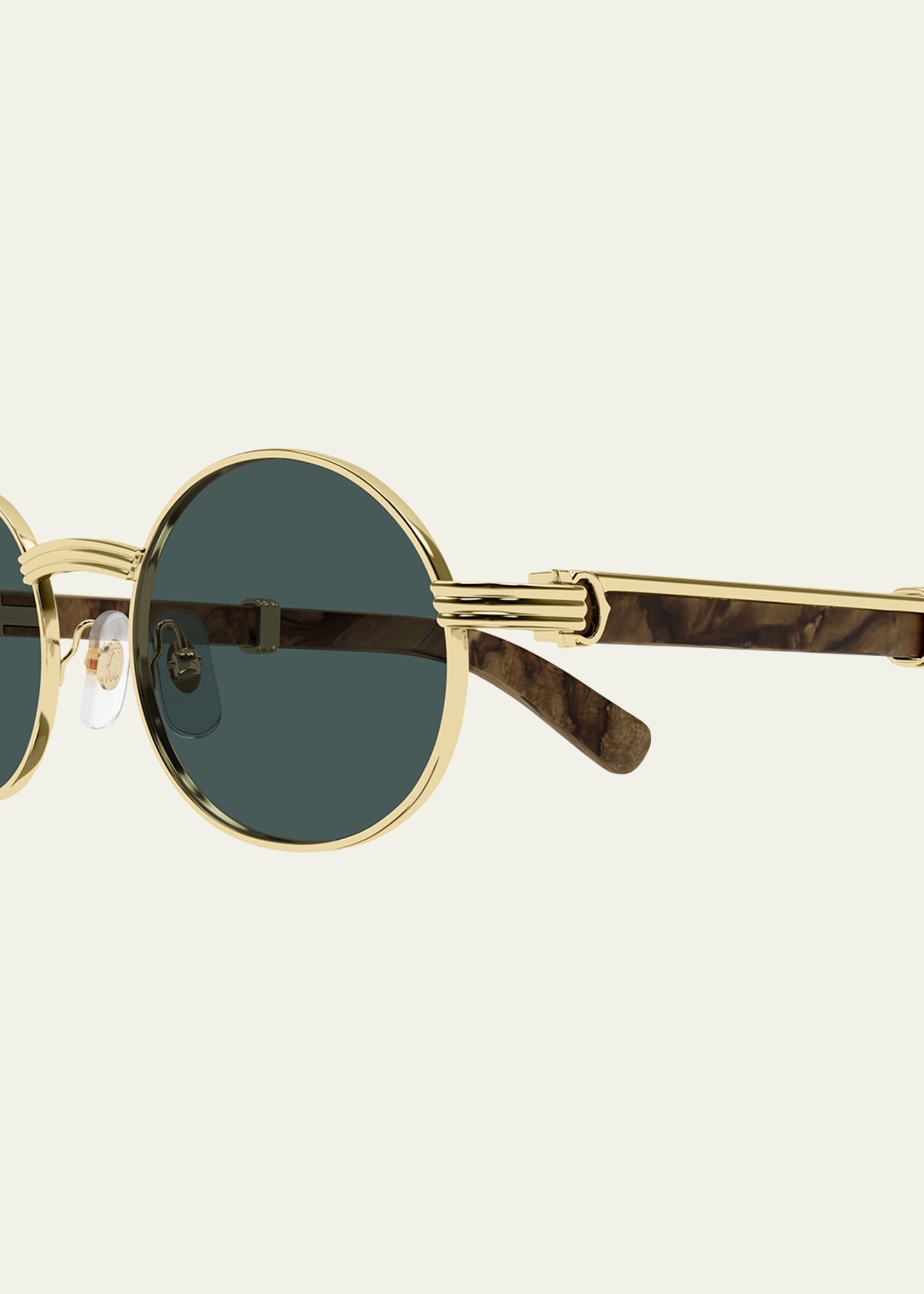 Men's Metal Round Sunglasses - 2